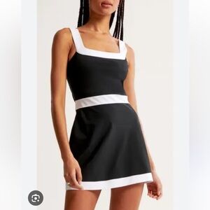Abercrombie & Fitch Black and White Mini Dress